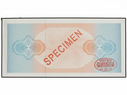 BILLETES EXTRANJEROS. Serie 5 Pruebas de Anverso (2) y Rever