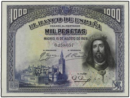 GUERRA CIVIL, ZONA REPUBLICANA. Lote 2 billetes 1.000 Peseta