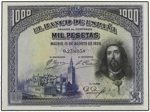 GUERRA CIVIL, ZONA REPUBLICANA. Lote 2 billetes 1.000 Peseta