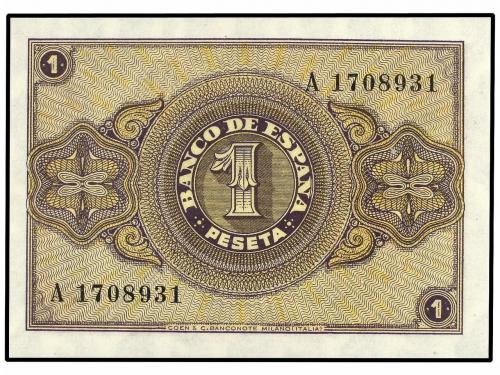 ESTADO ESPAÑOL. Lote 2 billetes 1 Peseta. 12 Octubre 1937. S