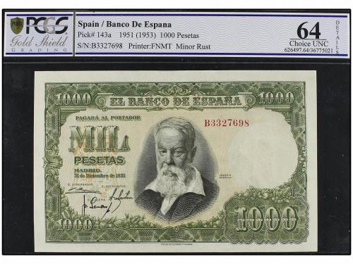 ESTADO ESPAÑOL. 1.000 Pesetas. 31 Diciembre 1951. Sorolla. S