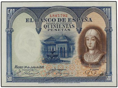 GUERRA CIVIL, ZONA REPUBLICANA. Lote 2 billetes 500 Pesetas.