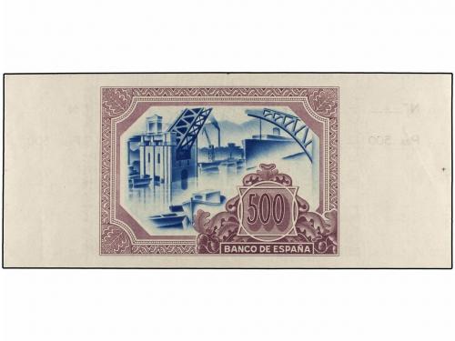 GUERRA CIVIL, ZONA REPUBLICANA. 500 Pesetas. 1 Enero 1937. E