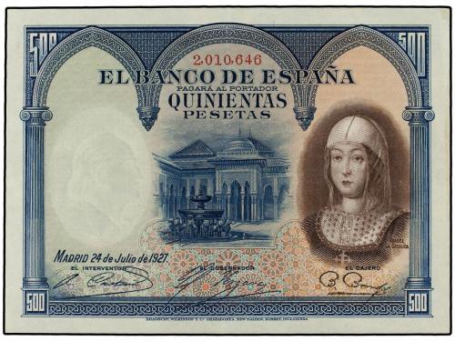 GUERRA CIVIL, ZONA REPUBLICANA. Lote 2 billetes 500 Pesetas.