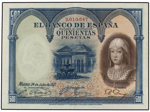 GUERRA CIVIL, ZONA REPUBLICANA. Lote 2 billetes 500 Pesetas.