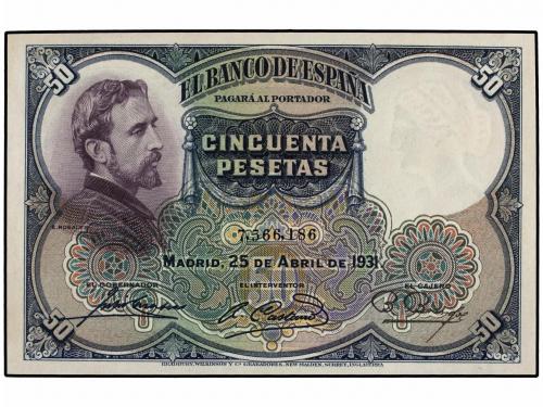 GUERRA CIVIL, ZONA REPUBLICANA. Lote 2 billetes 50 Pesetas. 