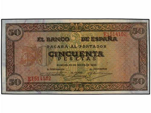 ESTADO ESPAÑOL. Lote 2 billetes 50 Pesetas. 20 Mayo 1938. Ca