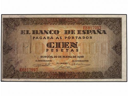 ESTADO ESPAÑOL. Lote 2 billetes 100 Pesetas. 20 Mayo 1938. C