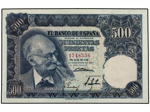 ESTADO ESPAÑOL. Lote 2 billetes 500 Pesetas. 15 Noviembre 19