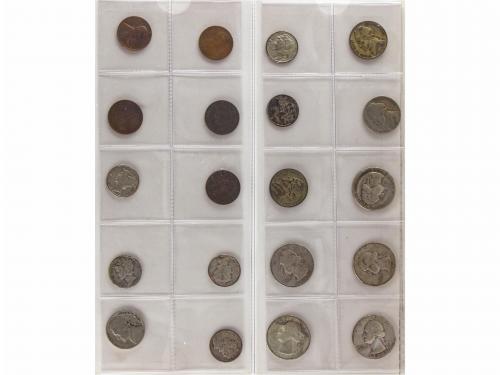 LOTES Y COLECCIONES EXTRANJERO. Lote 181 monedas. 1826 a 195