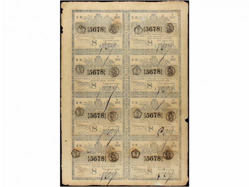 DOCUMENTOS y VARIOS. Conjunto de 19 hojas completas de bille