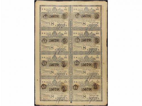 DOCUMENTOS y VARIOS. Conjunto de 19 hojas completas de bille