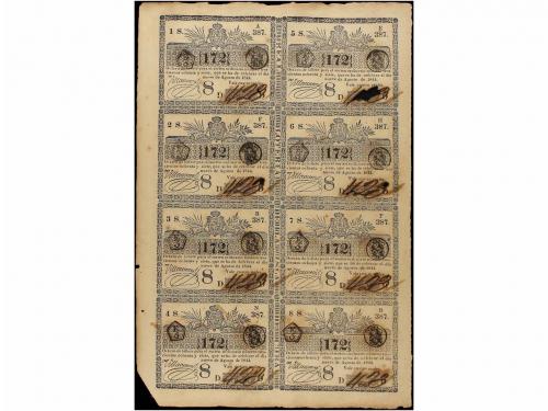 DOCUMENTOS y VARIOS. Conjunto de 19 hojas completas de bille