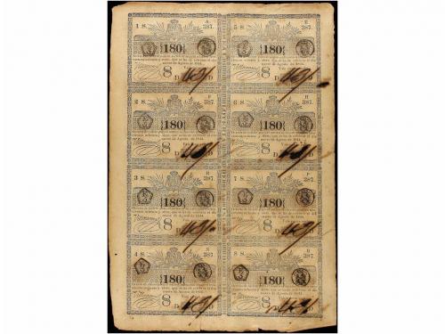 DOCUMENTOS y VARIOS. Conjunto de 19 hojas completas de bille