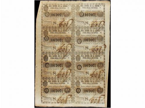 DOCUMENTOS y VARIOS. Conjunto de 19 hojas completas de bille