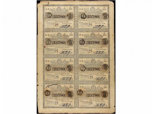 DOCUMENTOS y VARIOS. Conjunto de 19 hojas completas de bille