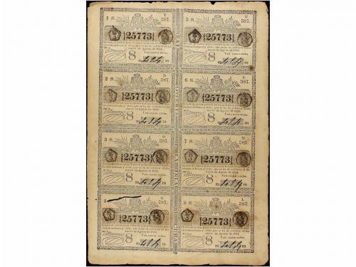 DOCUMENTOS y VARIOS. Conjunto de 19 hojas completas de bille