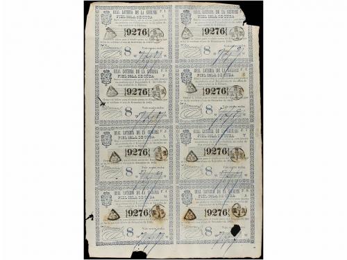 DOCUMENTOS y VARIOS. Conjunto de 19 hojas completas de bille