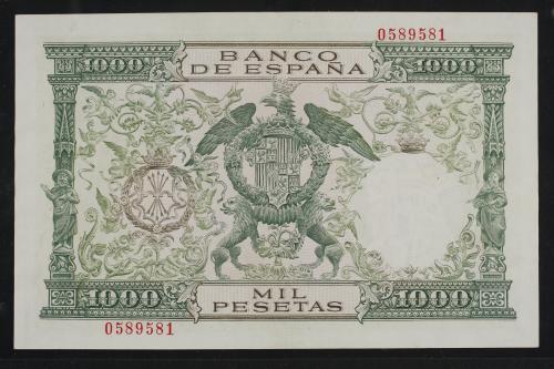 ESTADO ESPAÑOL. 1.000 Pesetas. 29 Noviembre 1957. Reyes Cató