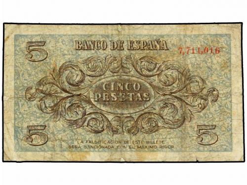 BILLETES ESPAÑOLES. 5 Pesetas. 21 Noviembre 1936. (Reparacio
