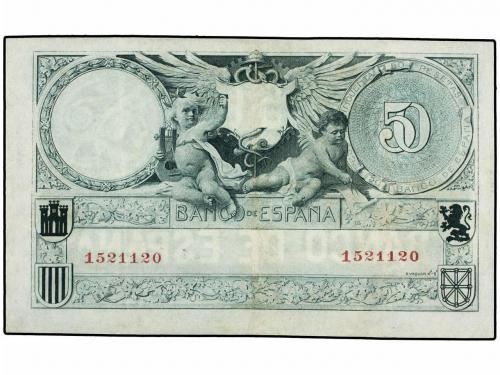 BANCO DE ESPAÑA. 50 Pesetas. 19 Marzo 1905. Echegaray. (Leve