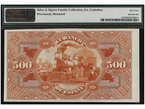 BANCO DE ESPAÑA. 500 Pesetas. 1 Julio 1876. Lope de Vega. Sp