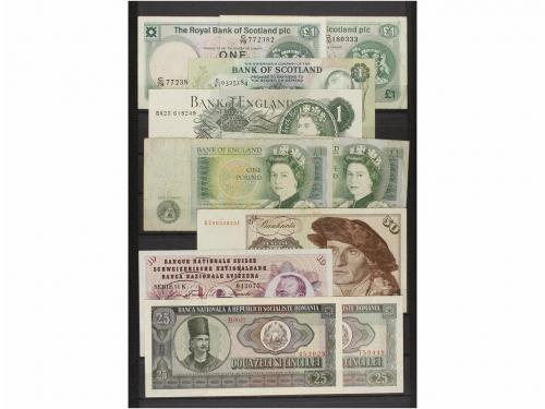 BILLETES EXTRANJEROS. Lote de unos 250 billetes. Siglo XX. V