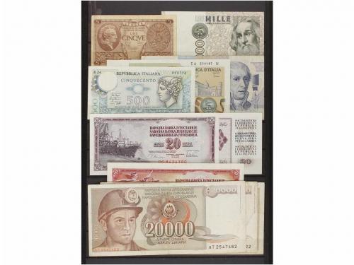 BILLETES EXTRANJEROS. Lote de unos 250 billetes. Siglo XX. V