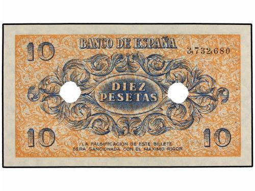 ESTADO ESPAÑOL. 10 Pesetas. 21 Noviembre 1936. Con dos talad