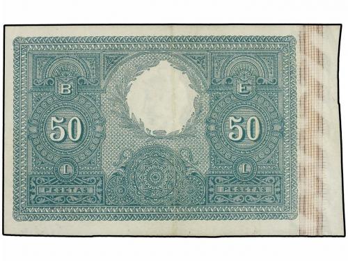 BANCO DE ESPAÑA. 50 Pesetas. 1 Octubre 1886. Goya. (Dos plie