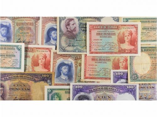GUERRA CIVIL, ZONA REPUBLICANA. Lote 31 billetes 5 (5), 10 (