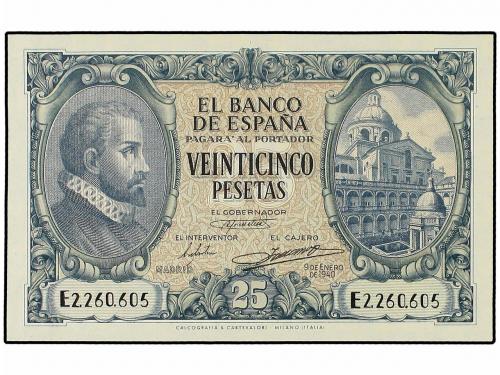 ESTADO ESPAÑOL. Lote 2 billetes 25 Pesetas. 9 Enero 1940. He