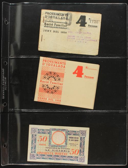 FICHAS COOPERATIVAS Y PROPAGANDA. Lote más de un centenar de