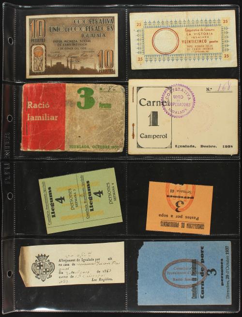 FICHAS COOPERATIVAS Y PROPAGANDA. Lote más de un centenar de