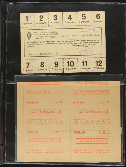 FICHAS COOPERATIVAS Y PROPAGANDA. Lote más de un centenar de