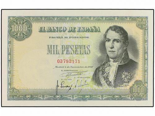 ESTADO ESPAÑOL. 1.000 Pesetas. 4 Noviembre 1949. Santillán. 
