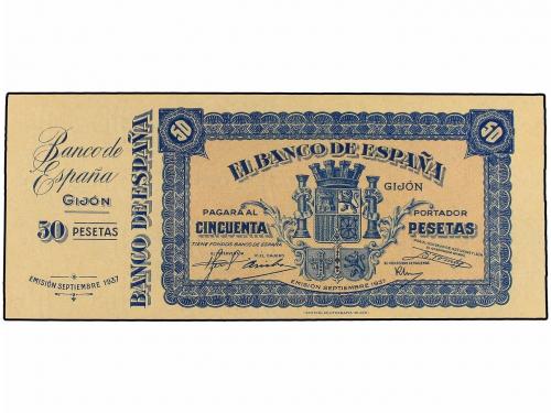 GUERRA CIVIL, ZONA REPUBLICANA. 50 Pesetas. Septiembre 1937.