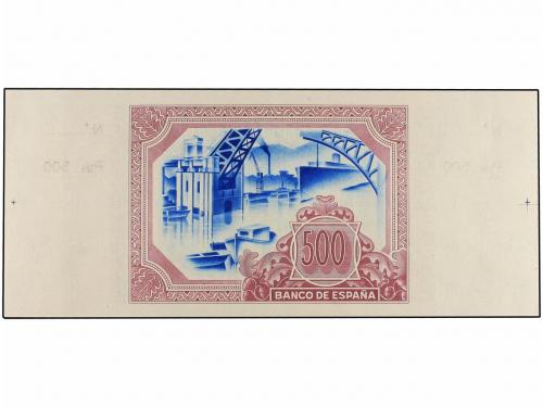 GUERRA CIVIL, ZONA REPUBLICANA. 500 Pesetas. 1 Enero 1937. E