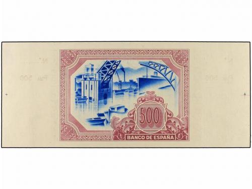 GUERRA CIVIL, ZONA REPUBLICANA. 500 Pesetas. 1 Enero 1937. E