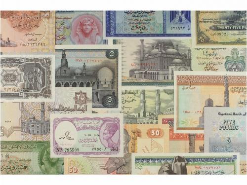 BILLETES EXTRANJEROS. Lote 33 billetes 5 Piastras a 10 Libra