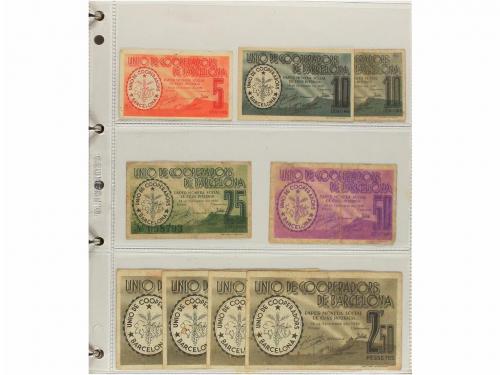 BILLETES LOCALES GUERRA CIVIL. Lote 167 billetes. Colección 