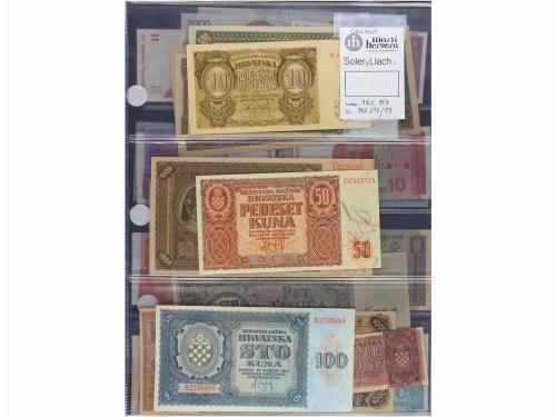 BILLETES EXTRANJEROS. Lote 28 billetes 50 Banica a 100.000 D