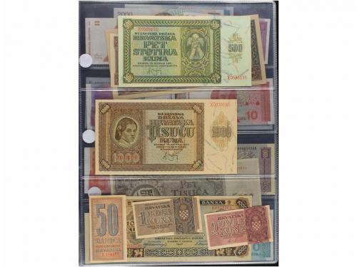 BILLETES EXTRANJEROS. Lote 28 billetes 50 Banica a 100.000 D