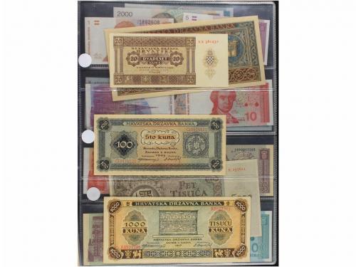 BILLETES EXTRANJEROS. Lote 28 billetes 50 Banica a 100.000 D