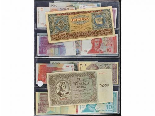 BILLETES EXTRANJEROS. Lote 28 billetes 50 Banica a 100.000 D