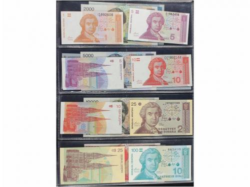 BILLETES EXTRANJEROS. Lote 28 billetes 50 Banica a 100.000 D