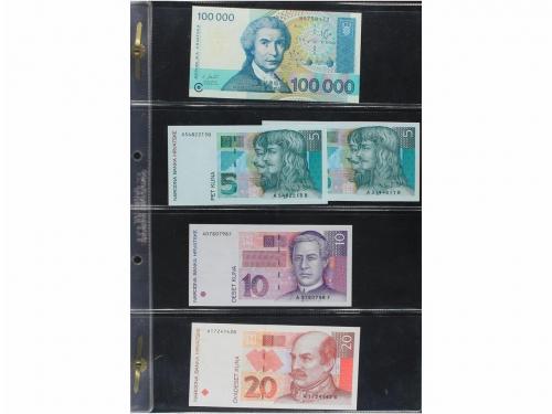 BILLETES EXTRANJEROS. Lote 28 billetes 50 Banica a 100.000 D