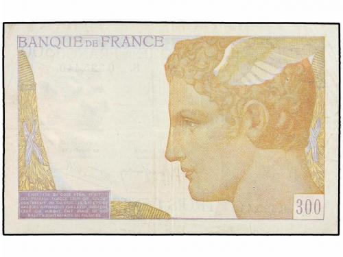 BILLETES EXTRANJEROS. 300 Francos. (1938). FRANCIA. Ceres. R