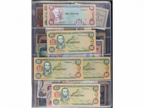 BILLETES EXTRANJEROS. Lote 36 billetes y 69 Notgelds. 1902 