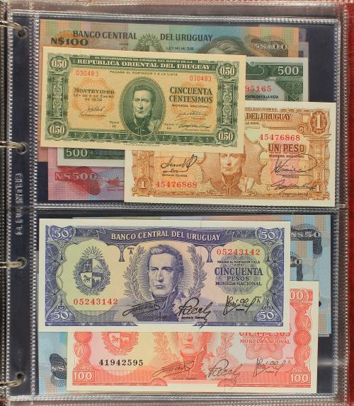 BILLETES EXTRANJEROS. Lote 83 billetes. S.XX. PERÚ (27), SU